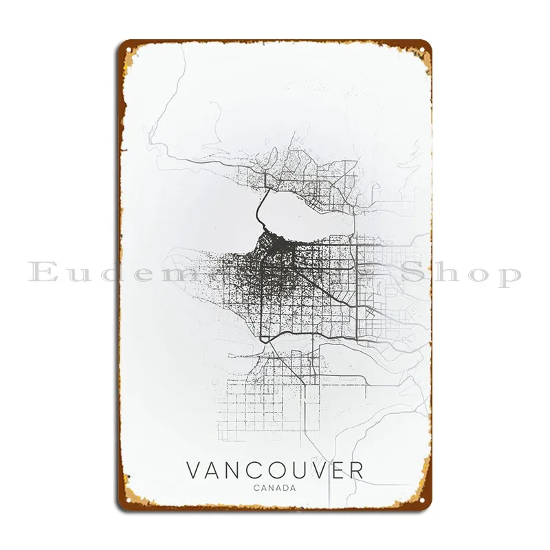 

Металлический плакат с изображением Ванкувера, Канады, клуба, бара, стены, гостиной, дизайнерский клубный оловянный плакат
