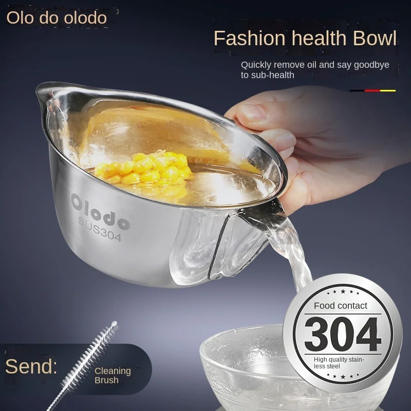 

Anti-Shine Spray Confinement Separator Stainless Steel Oil Pot Household Filter Soup