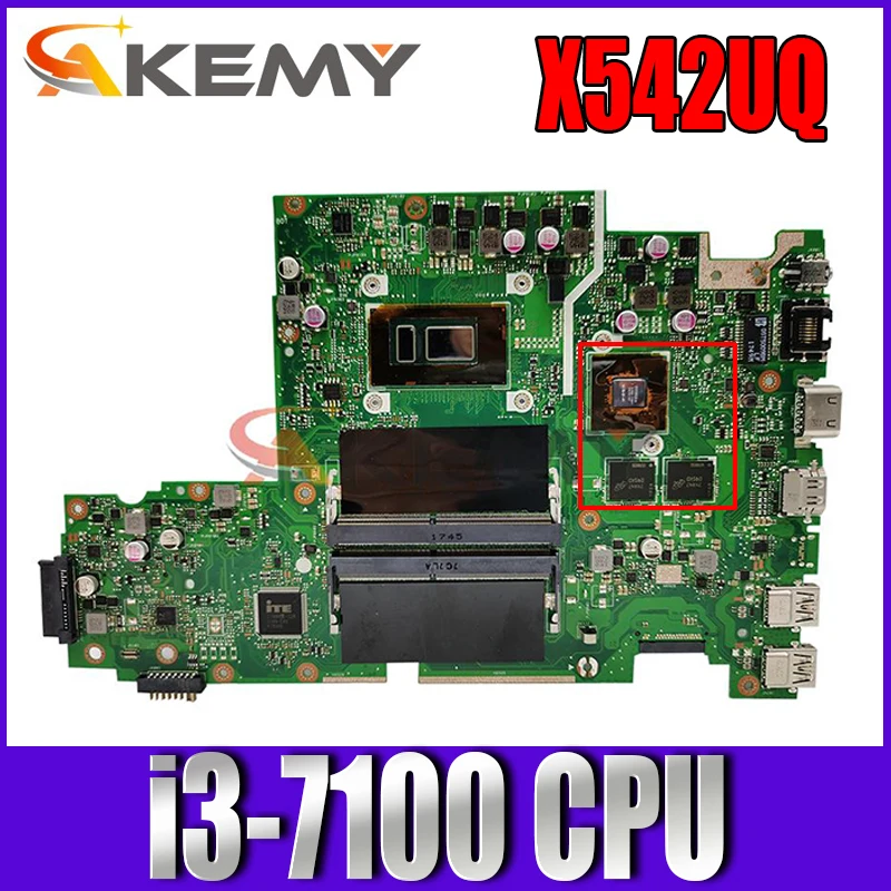 

X542UQ motherboard for ASUS VivoBook X542UF X542UR X542U FL8000U V587UN X542UN X542UQR Notebook motherboard i3-7100