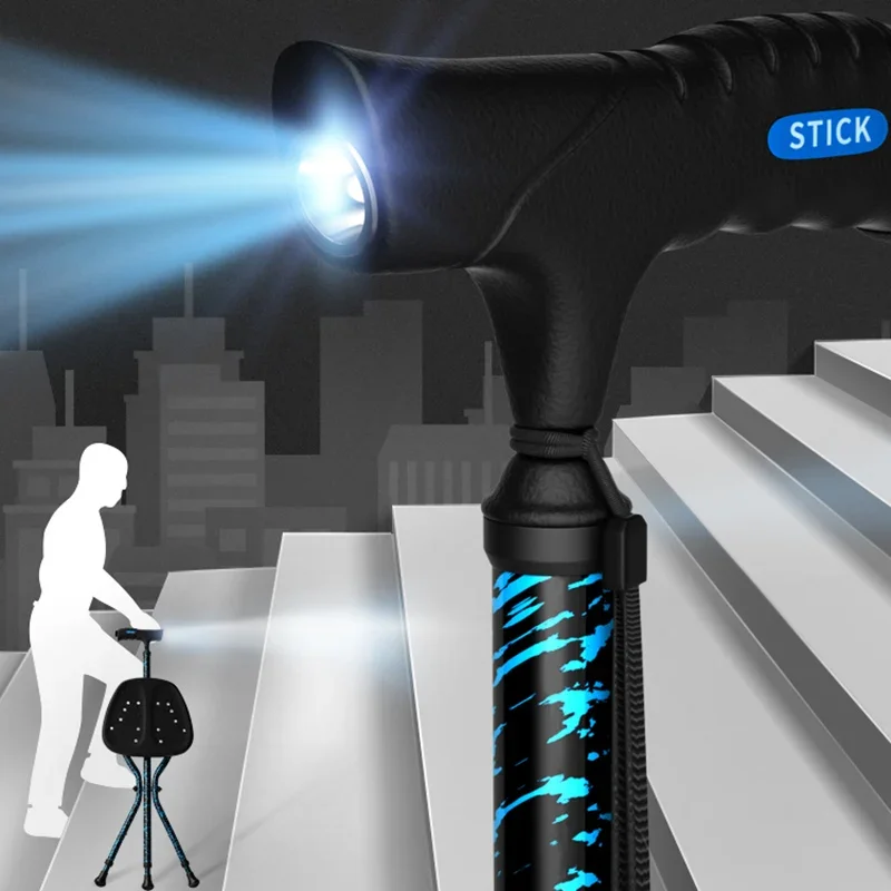 Портативный табурет для пожилых людей сверхлегкий складной из алюминиевого