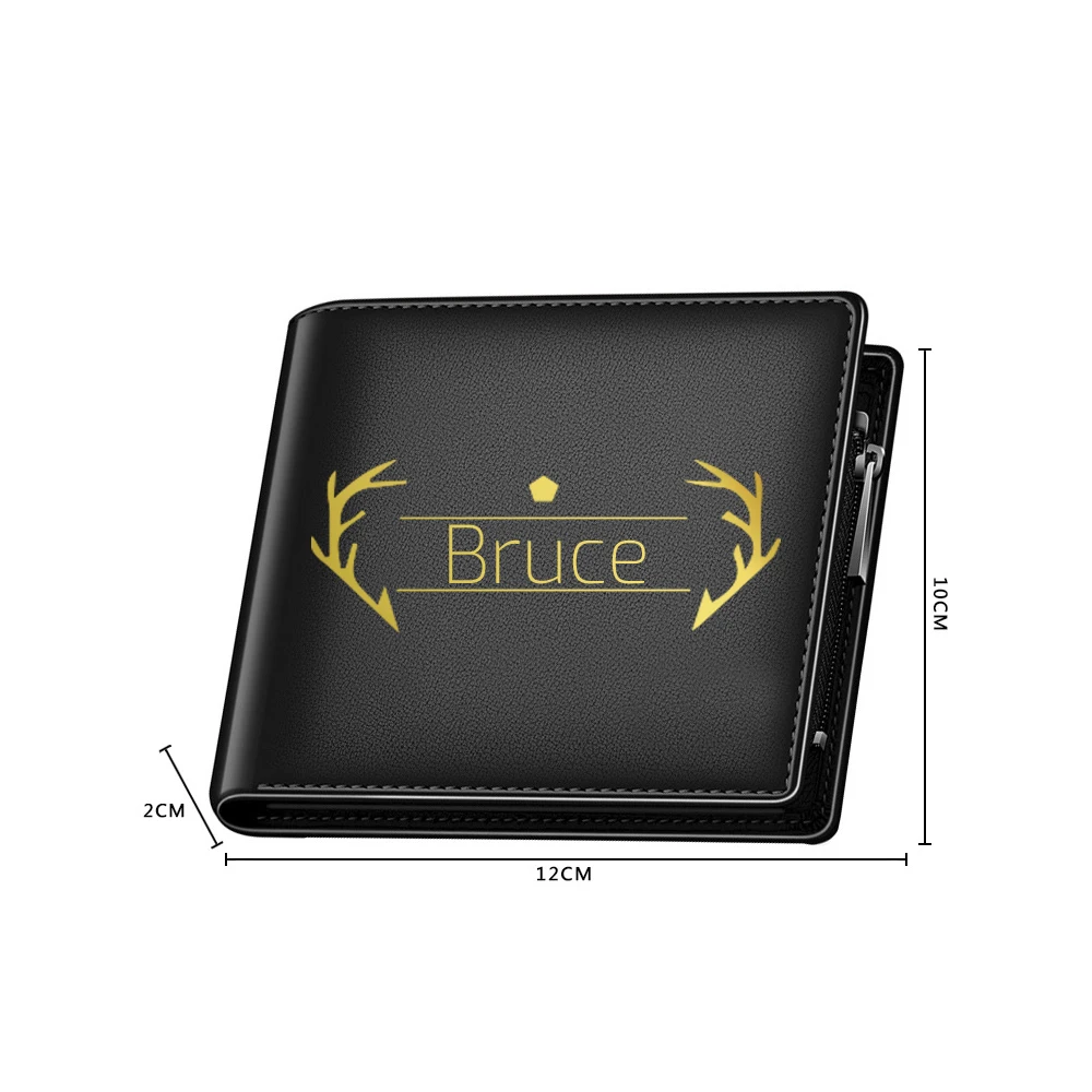 Винтажный мужской кошелек по индивидуальному заказу горизонтальный и