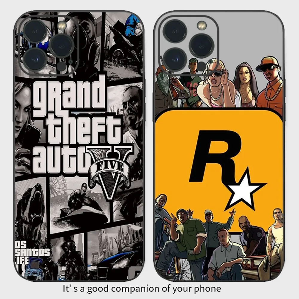 INS Cool Luxury G-Grand Theft Auto GTA Shockproo Phone Чехол для iPhone15 14 13 12 Mini 11 Pro XS Max X XR SE5 6 7 8 Plus Soft