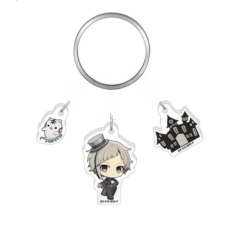 Фото Брелок Bungo Stray Dogs: Женский брелок «Дом призраков», Мужской брелок «Фёдор Д», Акриловый брелок «Николай Г», Подвеска «Накадзима Ацуши» №3