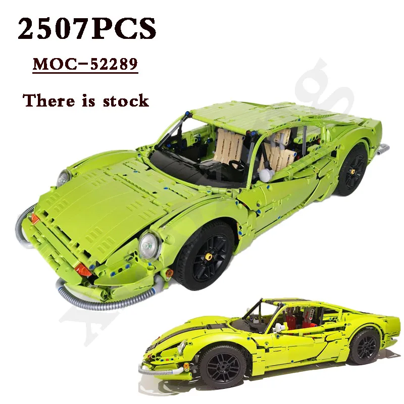 

Новинка, модель модели MOC-52289 Roadster 246 GTB, подходит для гоночного автомобиля 42115, совместимая со строительными блоками Supercar, детская развивающая игрушка, подарок на день рождения