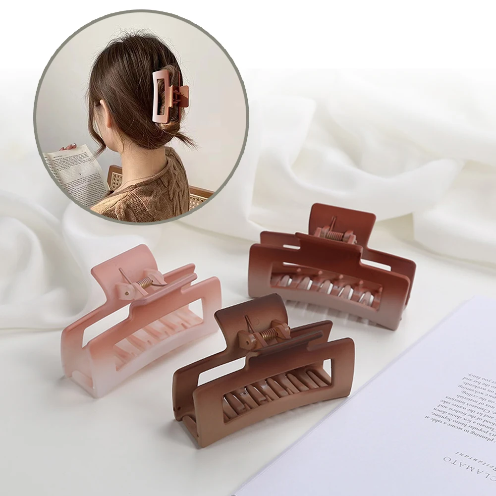 2023 Korean Hair Clip Candy-colored Hair Grab Plate Hair Splash Ink Hair Grab Shark Clip Back Head Hair Clip Gradual Grip