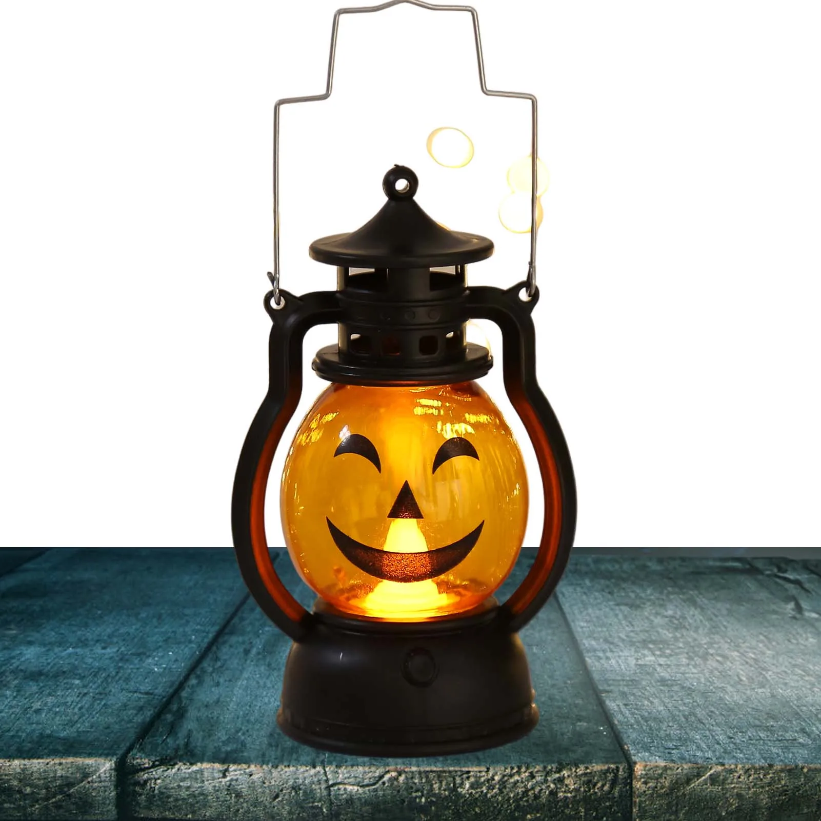 

Halloween Jack-O-Lantern Halloween Pumpkin Lantern LED Night Light Decorative Candle Lanterns For Christmas Thanksgiving And