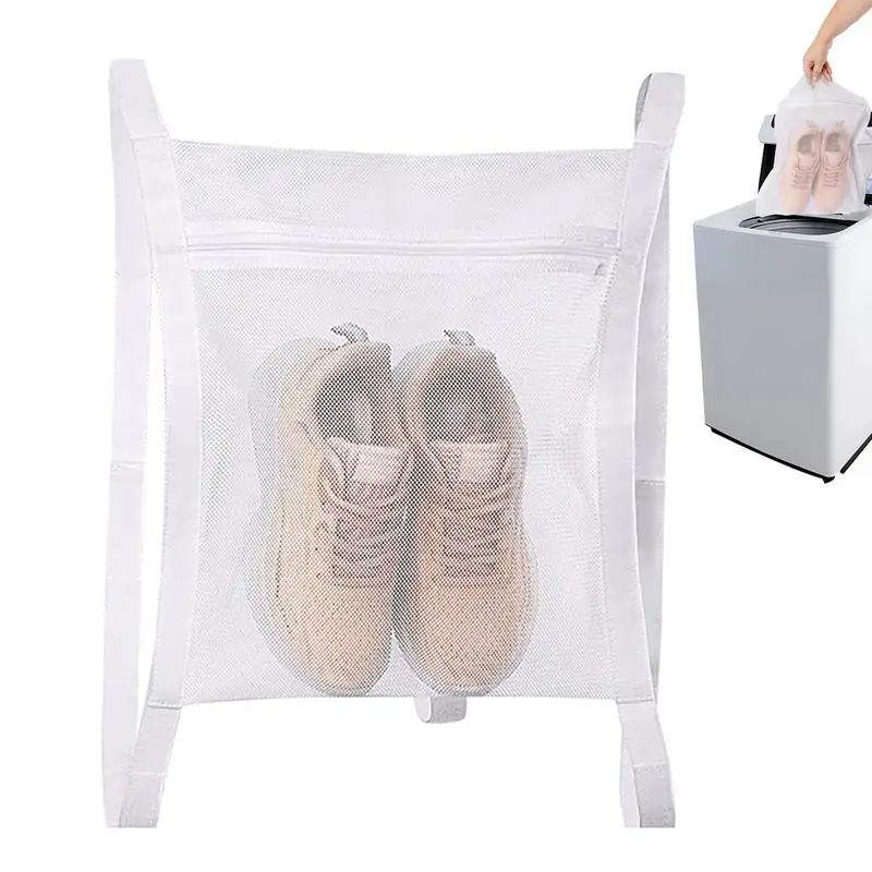 

Мешок для мойки обуви, прочные сетчатые мешки с эластичным ремешком для стирки одежды, тканевые мешки для пробежек, обуви, футбольной обуви