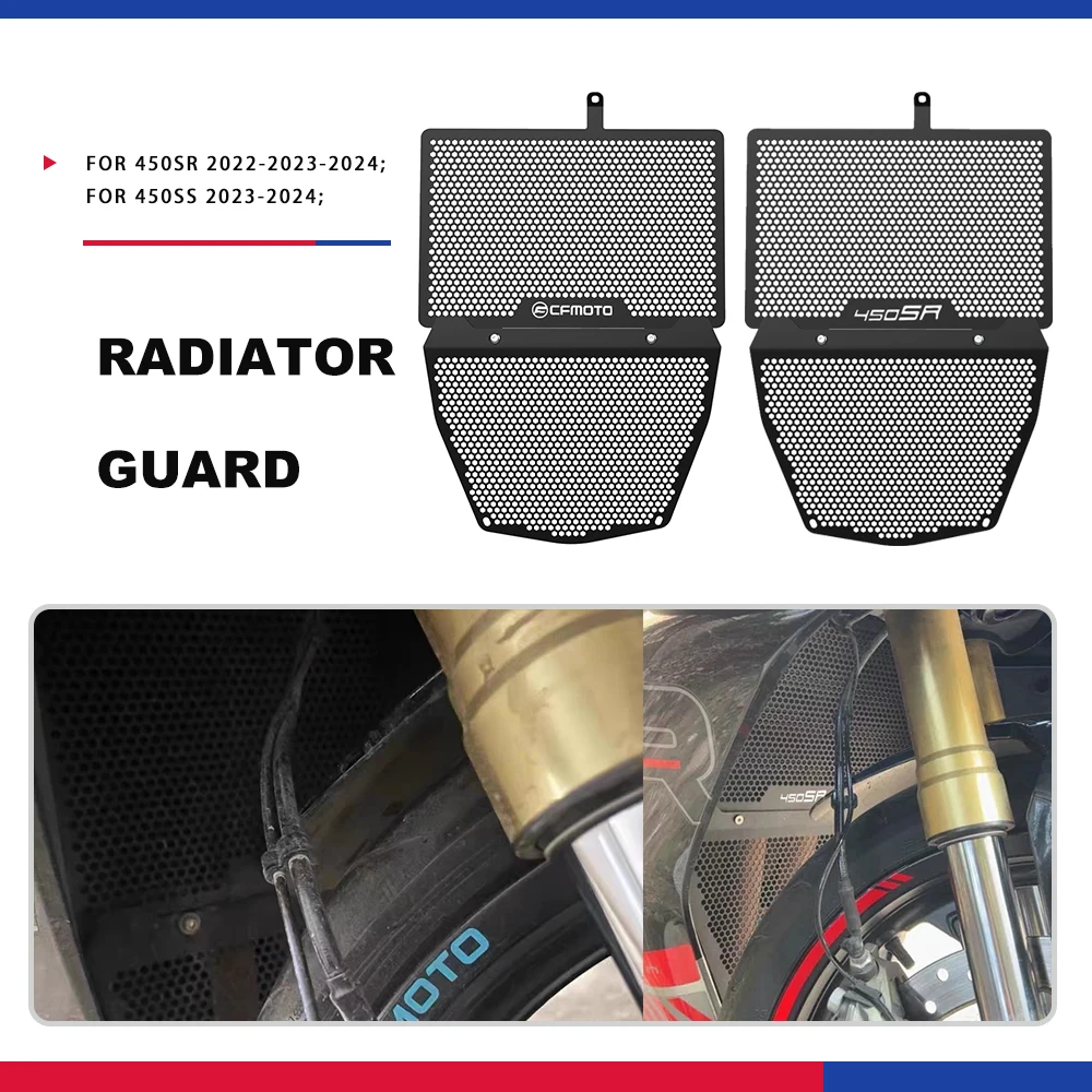

NEW 450 sr accessory Motorcycle FOR CFMOTO 450SR 450 SR SS 450SS 2022 2023 Radiator Grille Guard Protector Cover Protection Net