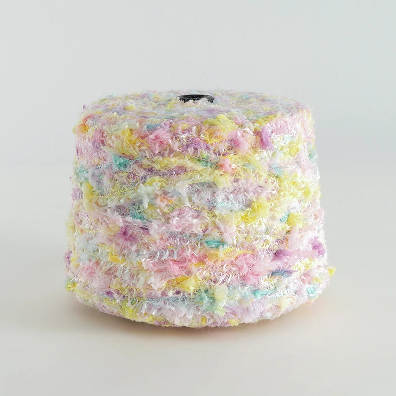 

500g Special Colorful Cotton Blend Yarn Melange Wool Yarn Cherry Blossom Cake Yarn Gradient Color Crochet Blanket for Bag Diy