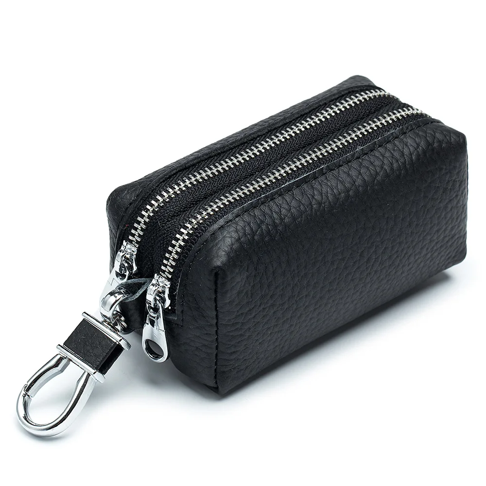 

Double Zipper Key Case Car Keychain Cover Zipper Case Organizer Housekeeper Key Bag New Key Chain Pouch Key Holder Wallet