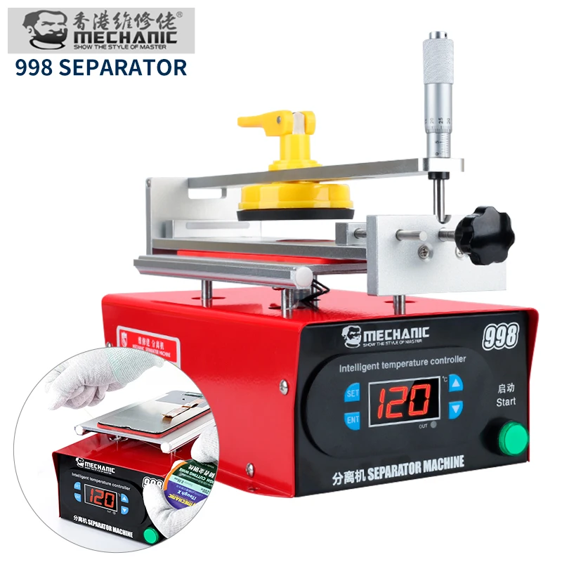 

MECHANIC 998 LCD Separator Machine Built In Vacuum Pump 7 Inches For IPhone HUAWEI Touch Screen Disassemble Repair Tool Kit