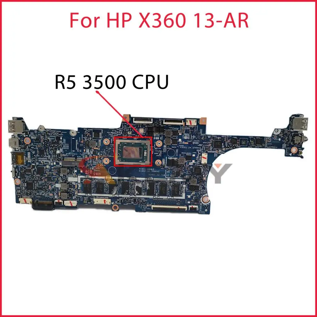 100% рабочая материнская плата hp x360 13-AR 100%-1 448.0GA08. 18740 с процессором R5 0011 Встроенная