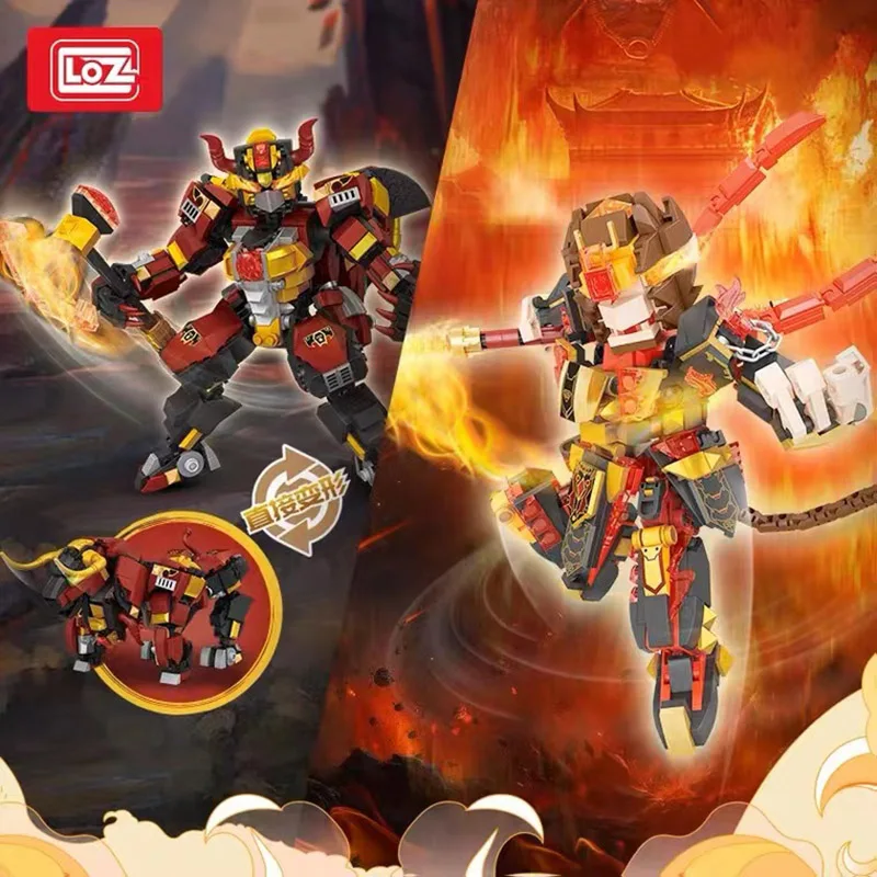 

Loz 2183 2188 Mini Building Blocks China Animal Cartoon Monkey King DIY City Education Bricks Toys For Children Christmas Gifts
