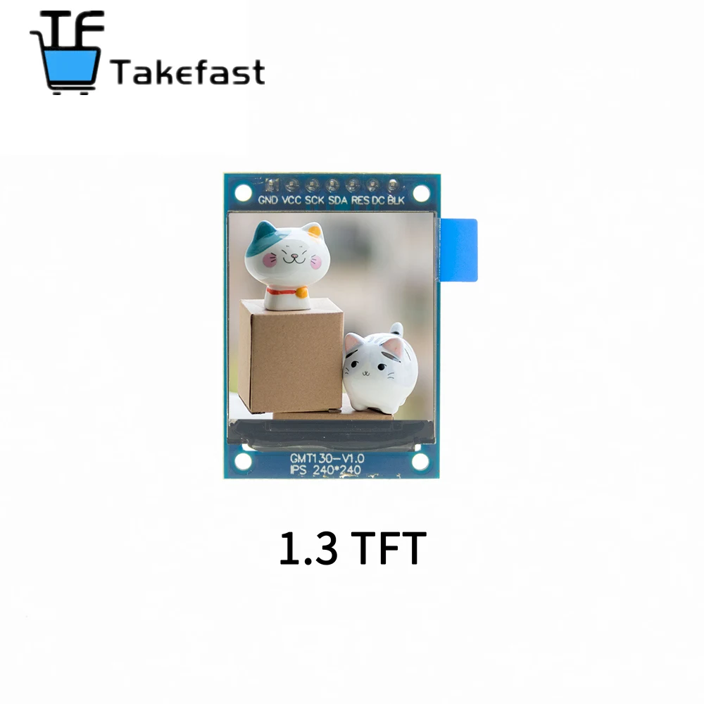 10 шт. TFT-дисплей 0 96/1 3 дюймов IPS 7P SPI HD 65K полноцветный ЖК-модуль ST7735 Привод IC 80*160 (не