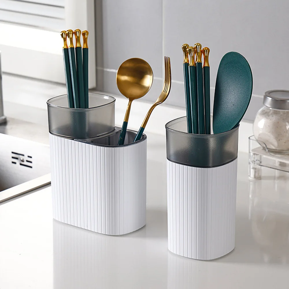 

1Pc Cutlery Drain Rack Organizer Chopsticks Drainer Multi-functional Spoons Forks Tableware Storage Holder Kitchen Accessories