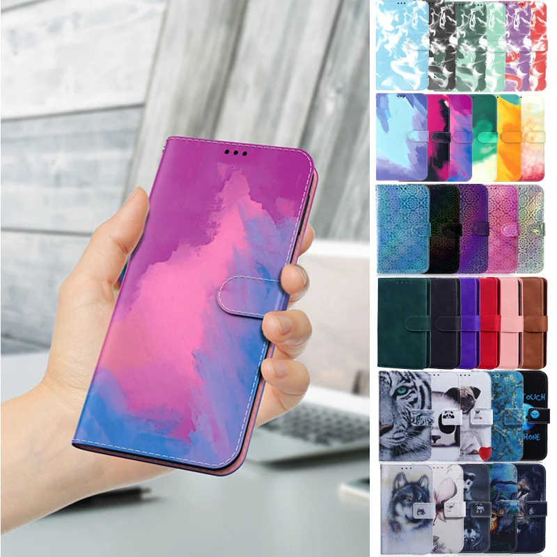 

Flip Stand Case For OPPO Realme C21Y C11 2021 C25Y C21 C20 C20A Case Coque Cover Leather Wallet Phone Cases Card Slot Etui Funda