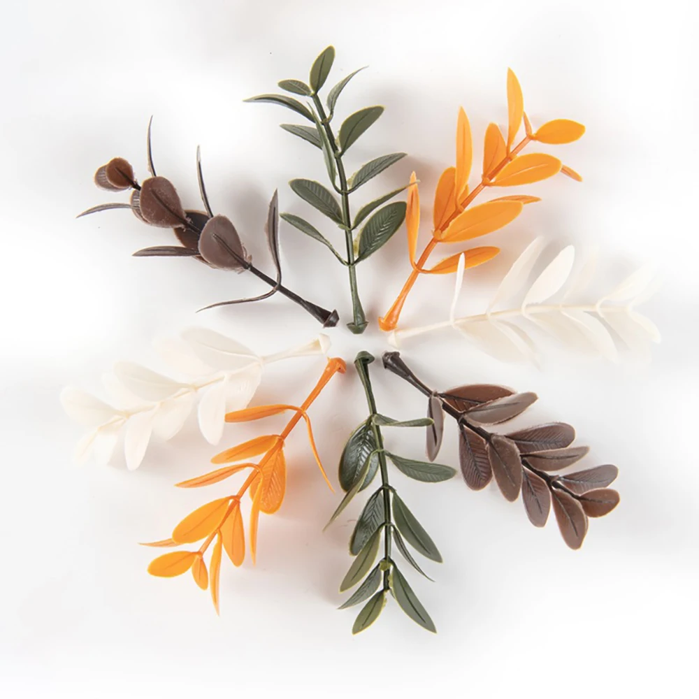 

50PCS Artificial Plant Leaf Wedding Party Home Decor Vase Accessories Garland Plant Christmas Decoration Fake Plant High Quality
