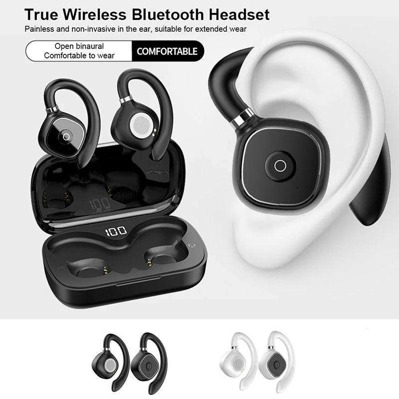 

Wireless Bluetooth headset compatible with 5.3 waterproof TWS stereo high-fidelity open headset with low noise and long standby