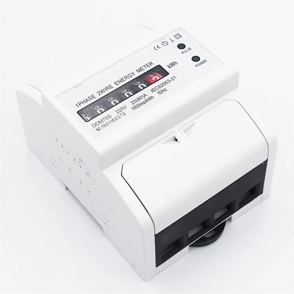 

Измеритель электроэнергии на DIN-рейке, 5-80 А, однофазный, двухпроводной, портативный, 50-60 Гц