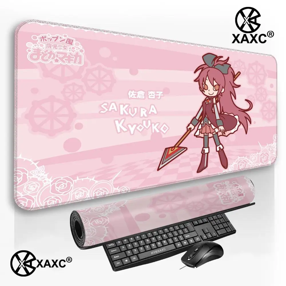 Фото Коврик для мыши Madoka Magica XAXC, большой коврик для клавиатуры и мыши, нескользящий резиновый игровой коврик для мыши, коврик для ноутбука №4