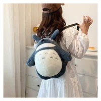 cute totoro plush backpack kawaii sanrio cinnamoroll%c2%a0kuromi bag cartoon shoulder bags fashion plushie toy for girl birthday gift