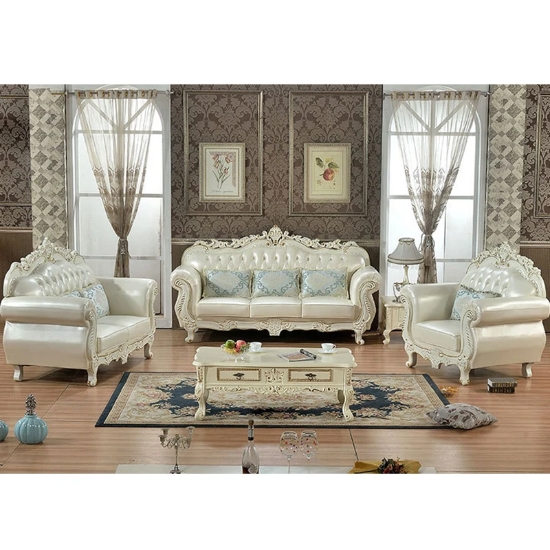 

Tuya123 Layer Luxury Leather Sofa In Living Room