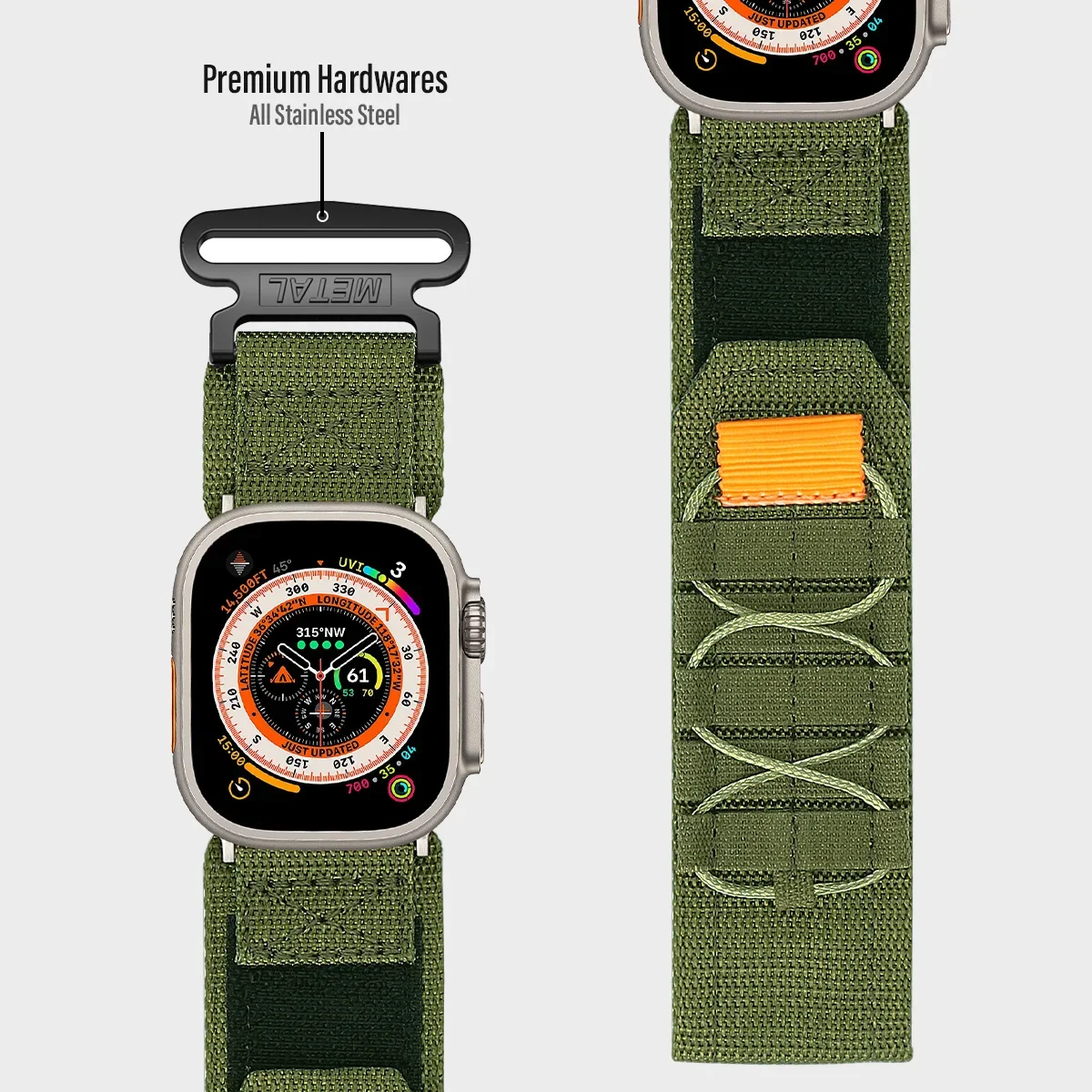 Фото Поп-альпийская петля для Apple Watch Ultra Band 49 мм 40 мм 45 мм 41 мм 38 мм 40 Тактический нейлоновый браслет Iwatch Series 9 8 7 6 5 Se Ремешок №3