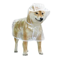 waterproof pet raincoat puppy teddy large dog rain out clothes transparent raining coat breathable lightweight dog rain poncho