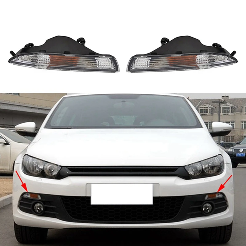 

1 пара, поворотники для переднего бампера автомобиля VW Scirocco 2008-2014