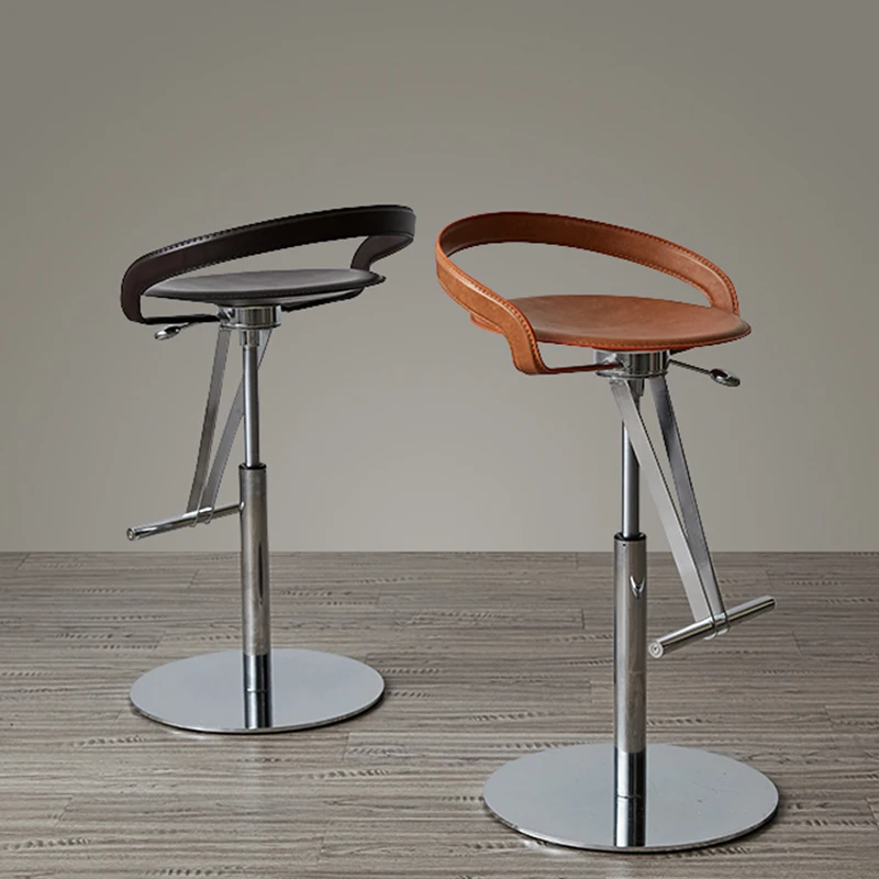 Дизайнерские высокие барные стулья, обеденный стул, скандинавские кухонные барные стулья, современные стулья, одинарный барный высокий ска...