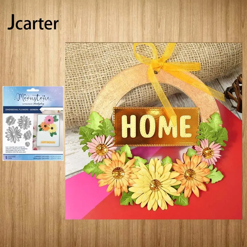 

Dimensional Flowers Gerbera Metal Cutting Dies Craft Mold Mould Blade Punch Stencil for Scrapbooking Handmade Tool Border Model
