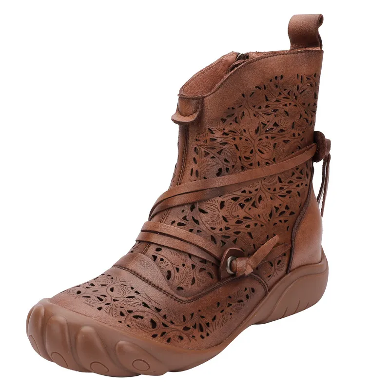 

Spring Luxury Chelsea Thick Soled Boots Women Platform Ankle Boots New 2022 Female Fashion Brown Off White Zipper Casual Shoes