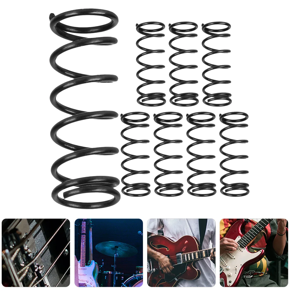 18 шт. звукосниматель для бас-гитары пружинный мост хвостовик седло (черный)