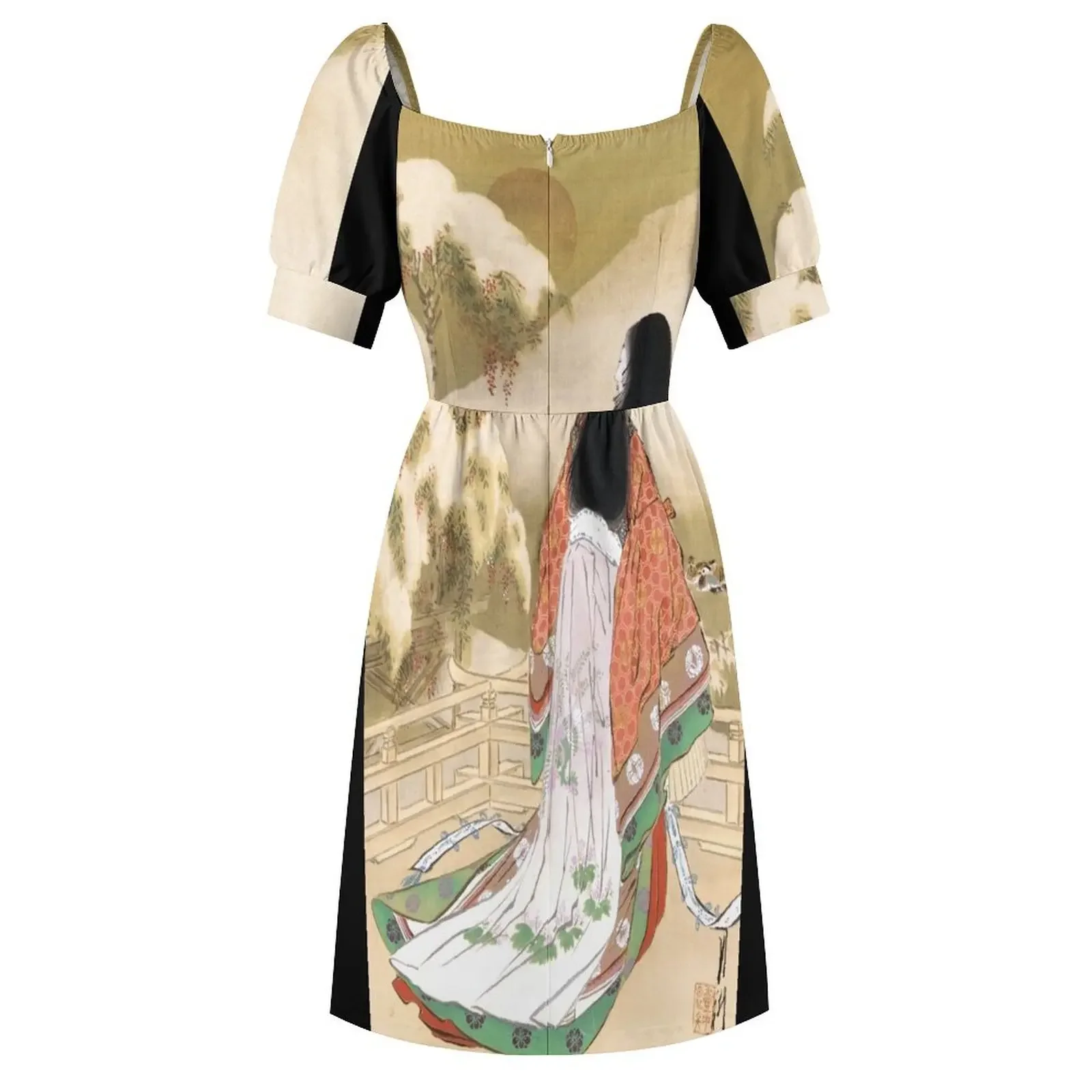 Винтажный плакат Ukiyo-e от Ogata Gekko платье без рукавов женские вечерние платья для