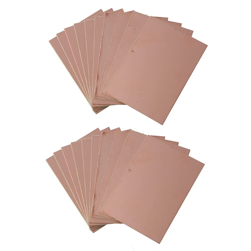 

GTBL 20PCS FR4 Printed Circuit Laminate Board Single Sided Copper Clad PCB Fiber
