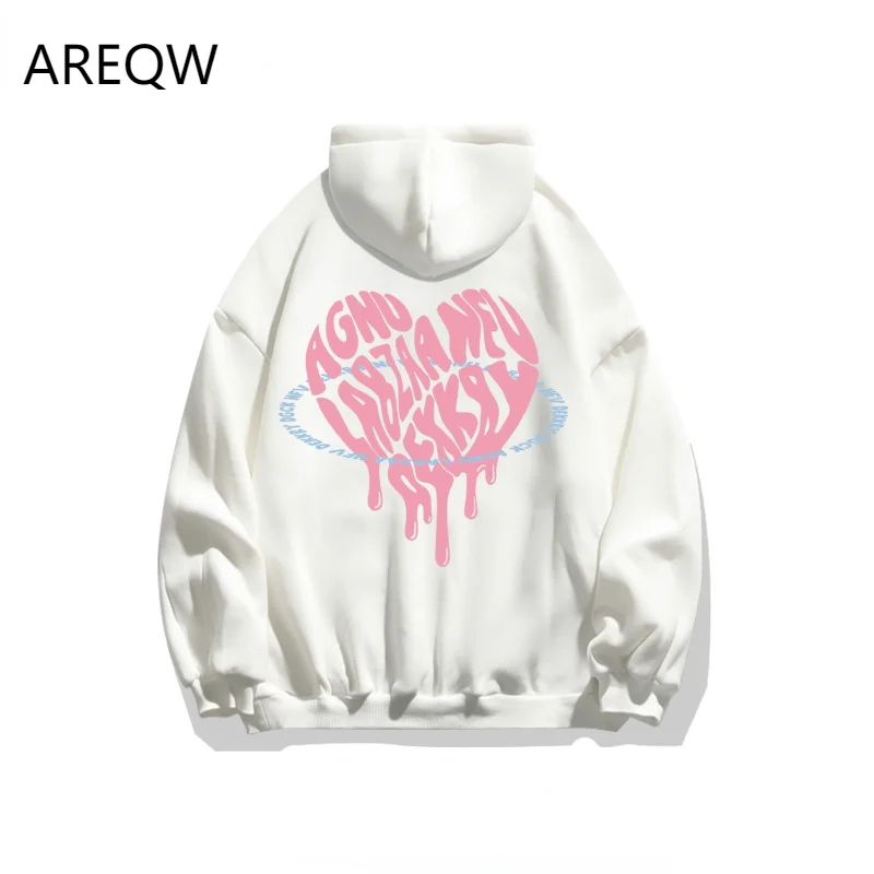 

2022 New 22ssLove Letter Hooded Sweater For Men And Women Spring And Autumn Tide Ins Couple Joker Coat Streetwear Men