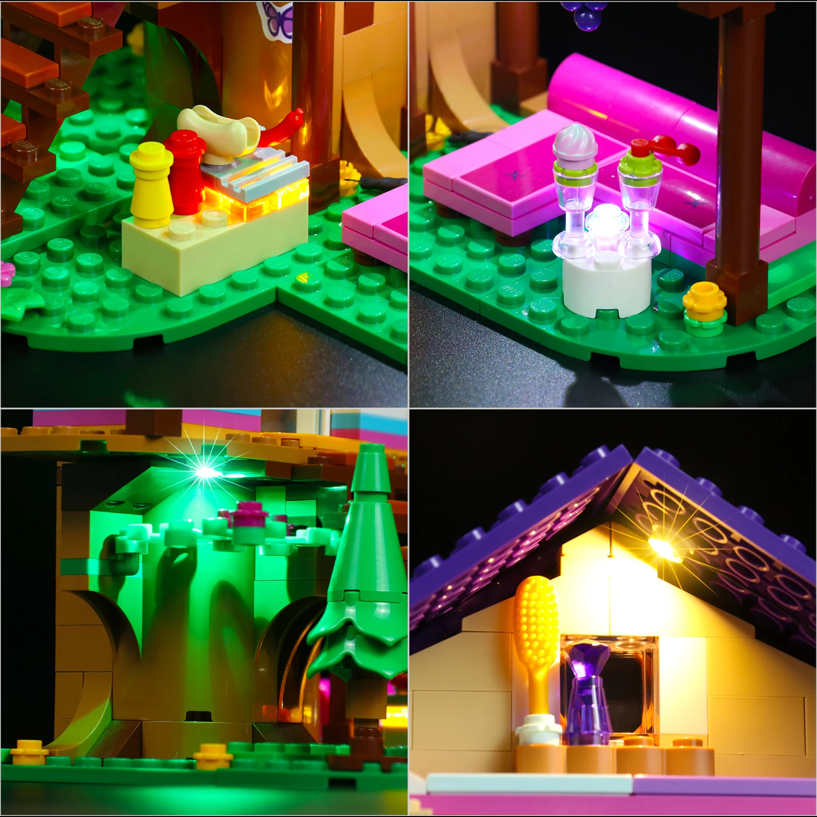 Набор кирпичей со светодиодсветильник кой для 41679 года набор строительных блоков