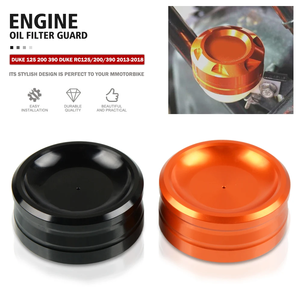 

For Duke 125 200 390 DUKE RC125/200/390 2013-2018 Motorcycle Engine Oil Filter Cover Oil Cup Cap Engine Tank Covers Oil Caps