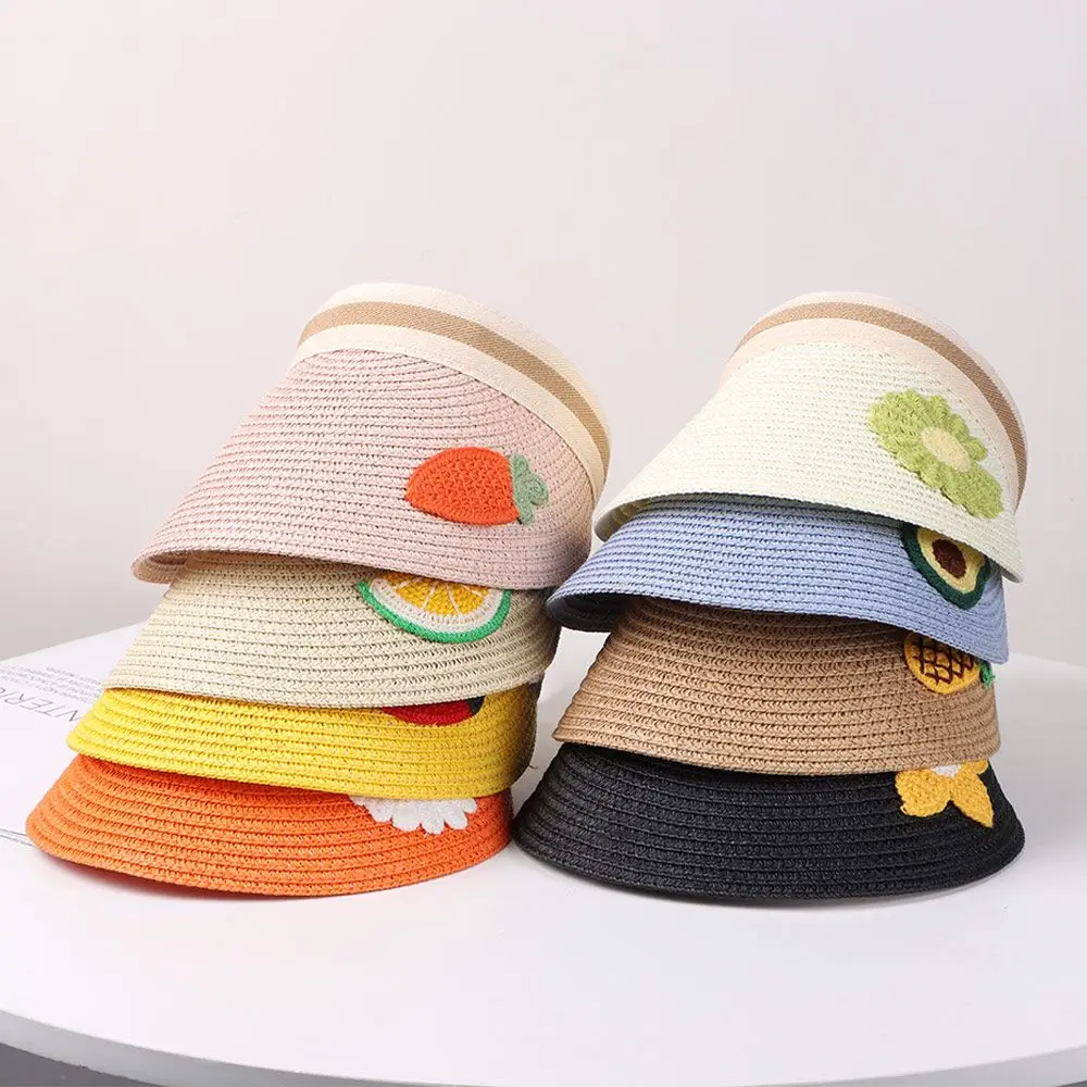 

Шляпа Детская с широкими полями, Соломенная Панама с защитой от ультрафиолета, для путешествий, пляжа, детей, летняя