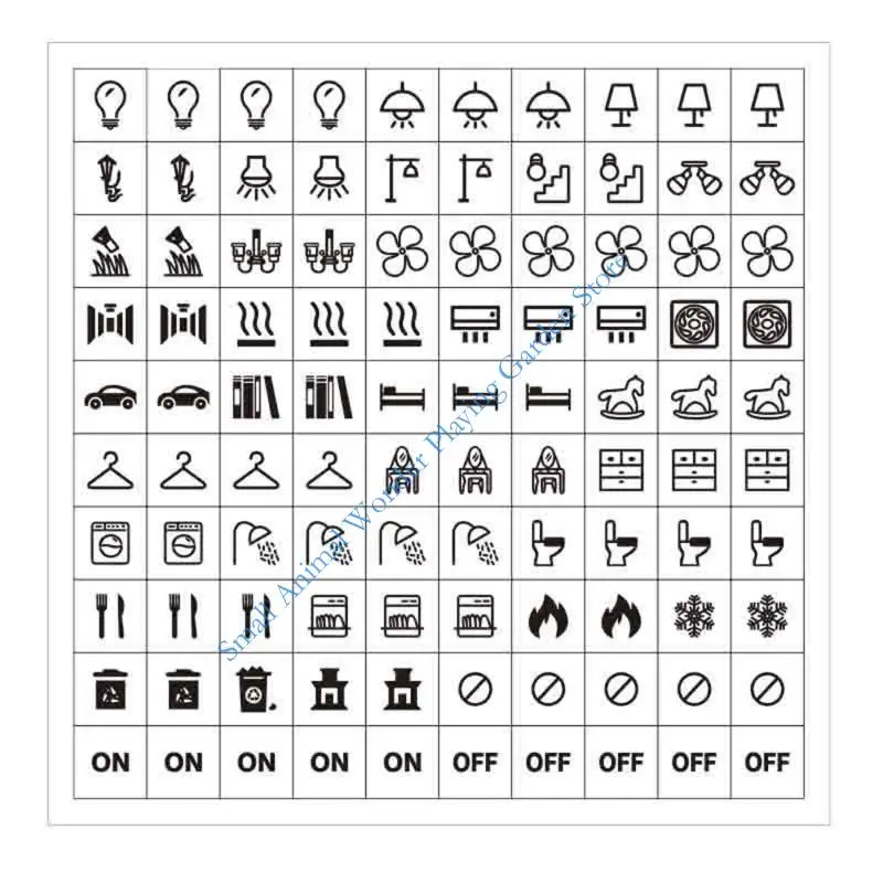 Наклейки для переключателей света 100 шт.