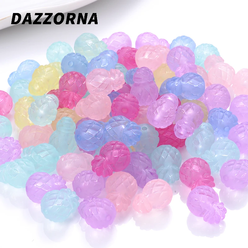 

Акриловые бусины с матовыми фруктами, 10 х14 мм, 30 шт., 6 цветов