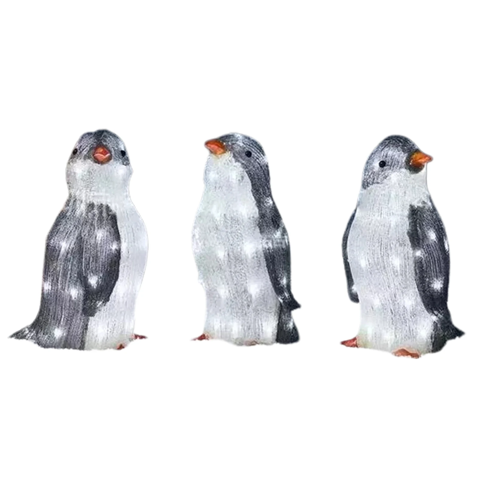 

3 шт., водонепроницаемые фигурки пингвина с подсветкой