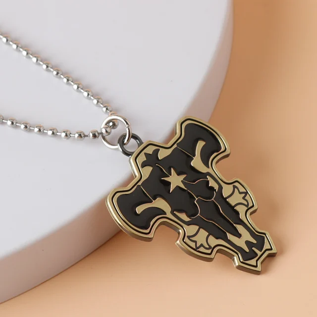 Collana Uomo Con Testa Di Toro E Occhi Rossi PikaLF – Ciondolo Vikingo In Lega Vintage – Catena 50 Cm