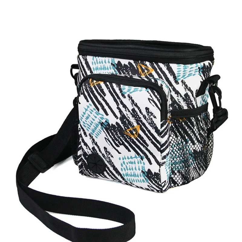 

Out Portable Printed Dog Snack Bag Feeding Bag Pet Training Waist Bag