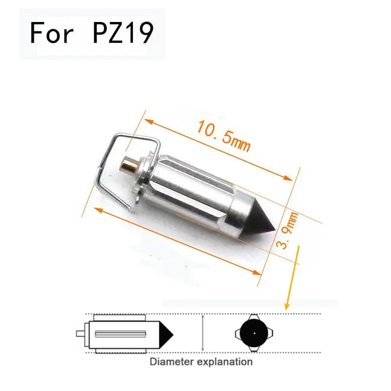 

4 шт., иглы для клапанов карбюратора, запасная часть для PZ26 PZ27 PZ30 PZ19 CG125 GY6 50 125CC GN125 Suzuki Honda Mikuni Keihin, детали карбюратора