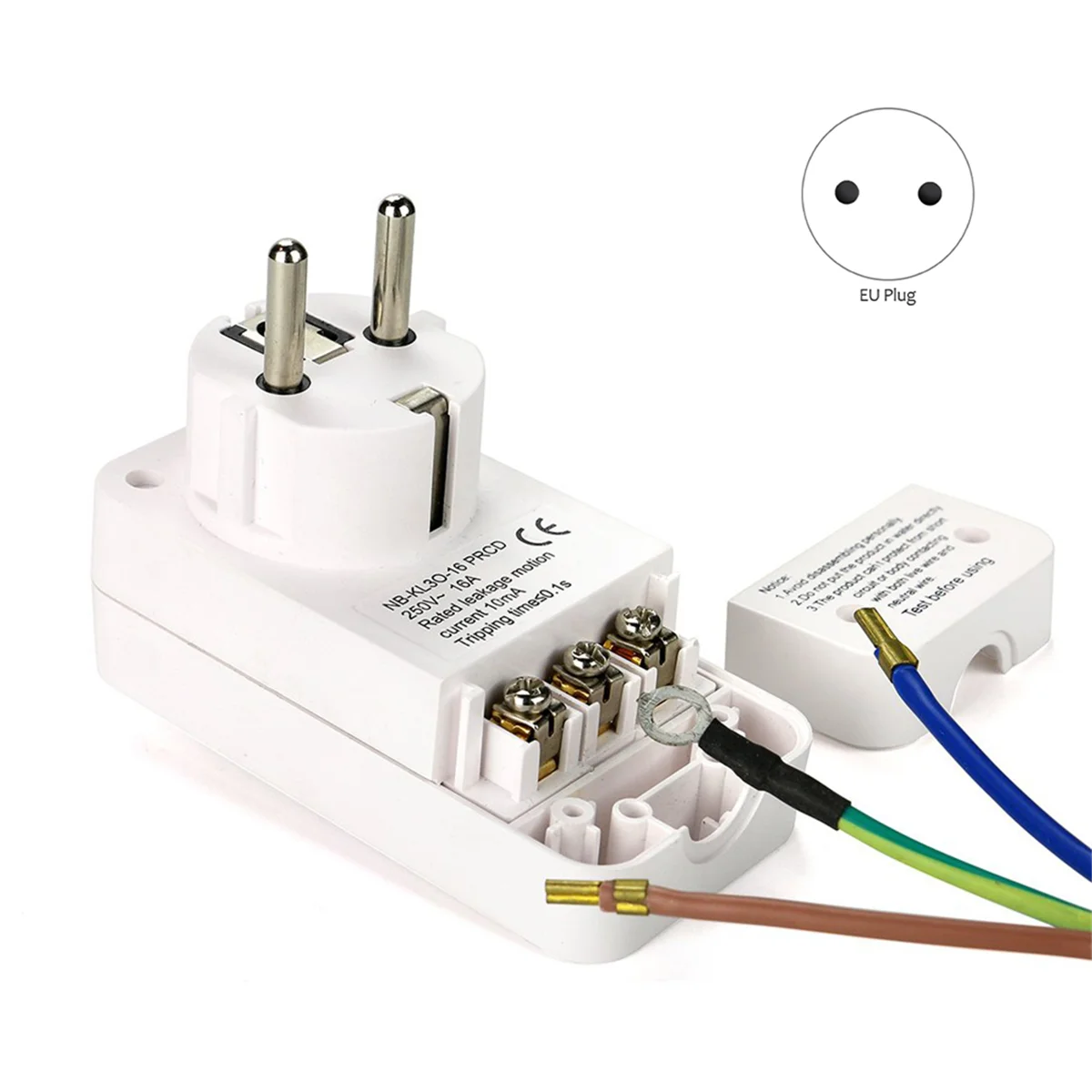 

Автоматический выключатель FI, 10 мА, 16 А, белый