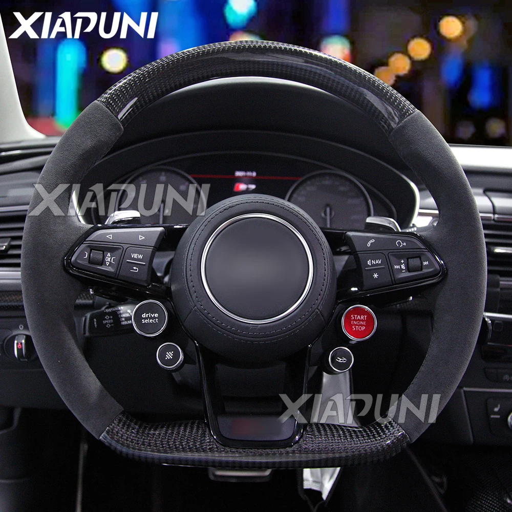 

Руль из углеродного волокна для Audi R8 TT TTS TTRS, алькантара, 2017-2022