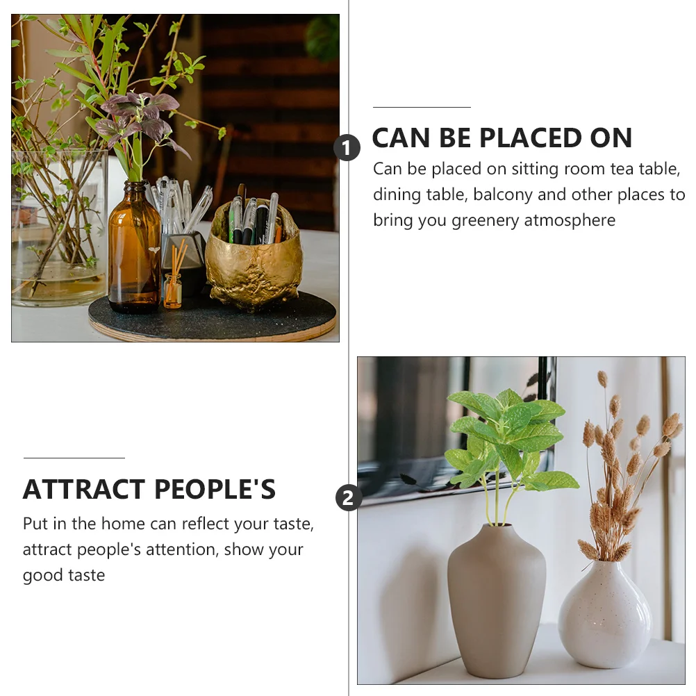 4 шт. имитация растений искусственные листья зеленый лист декор искусственная