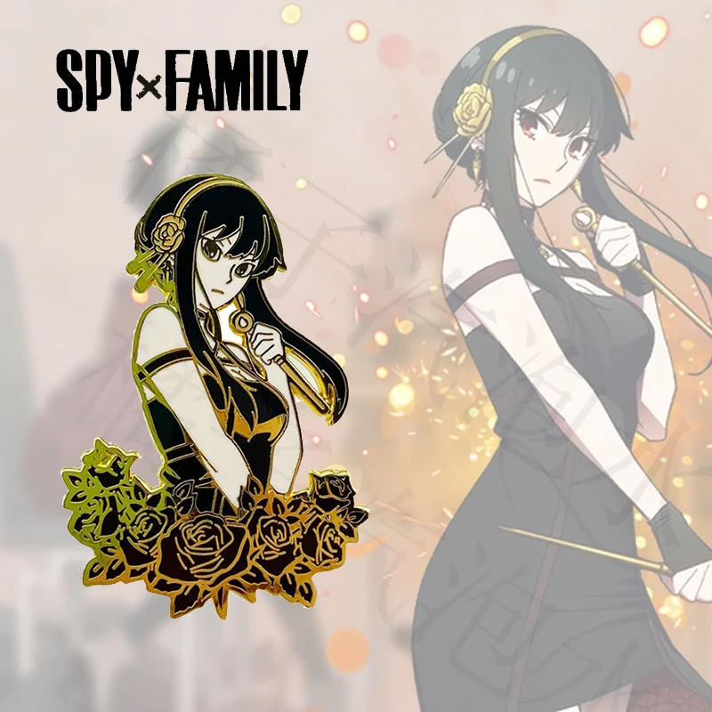 

Эмалированный значок из сплава в стиле аниме SPY×FAMILY Yor, модная сувенирная подвеска, украшение для сумки, подарок