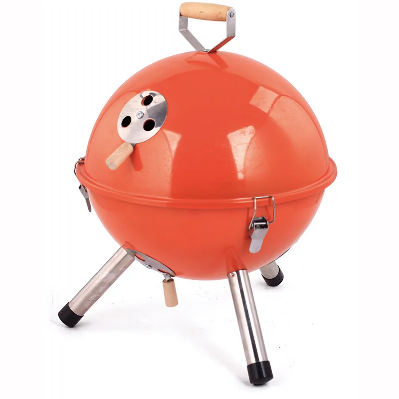 

Forno esférico churrasqueira de futebol churrasqueira ao ar livre portátil a carvão vegetal BBQ bbq grill grill barbecue